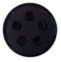 Inspection plates Round - Black - 110x160 mm - Small - SP2513 - Cansb